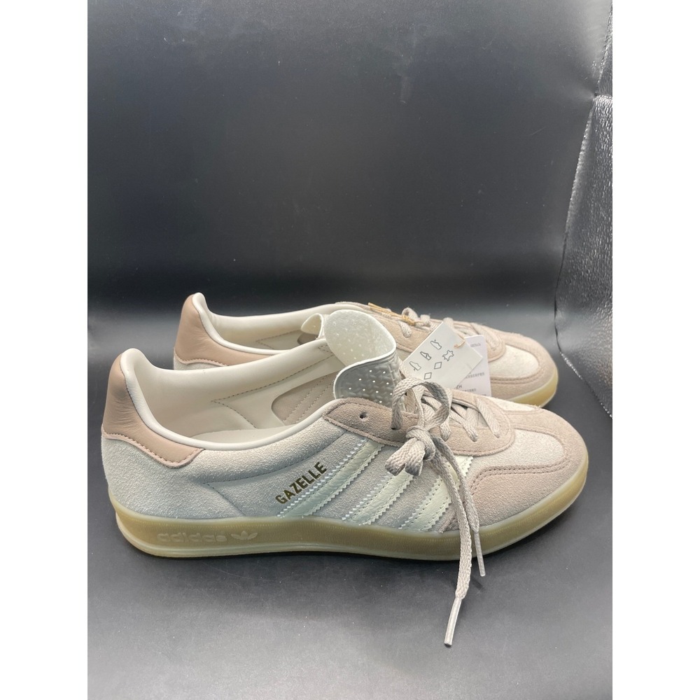 Adidas Gazelle Indoor W Bliss Pink OffWhite Gum Suede Sneakers HQ2662 Womens 7.5